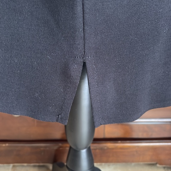 Misook Knit Black Dress M - Picture 5 of 10